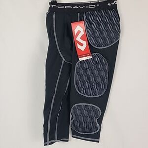 NWT McDavid Youth Rival 7 Pad 3/4 Tights Black Sz M